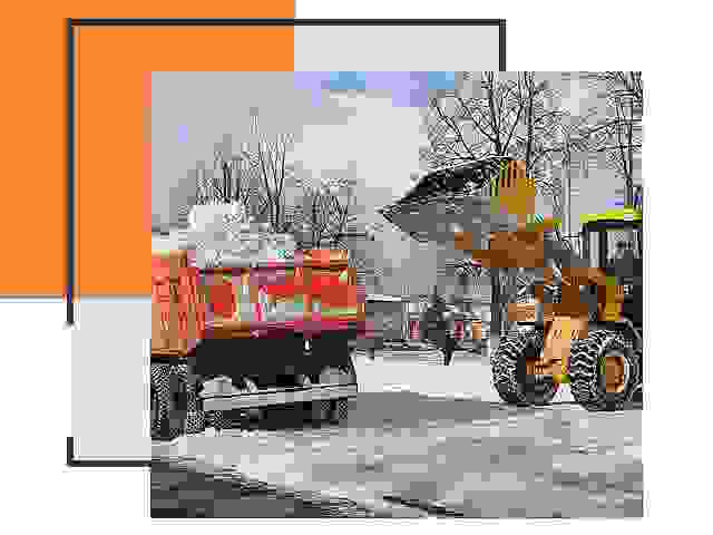Вывоз снега в Кронштадте